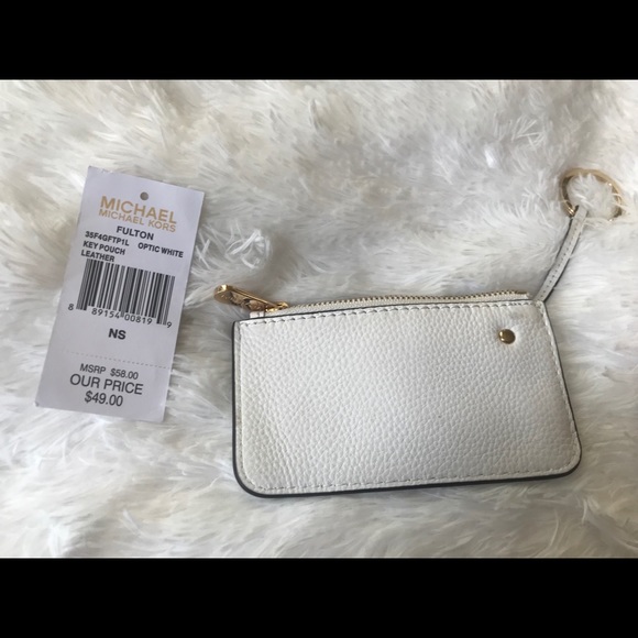 NWT Michael Kors Leather Key Pouch - Picture 5 of 7